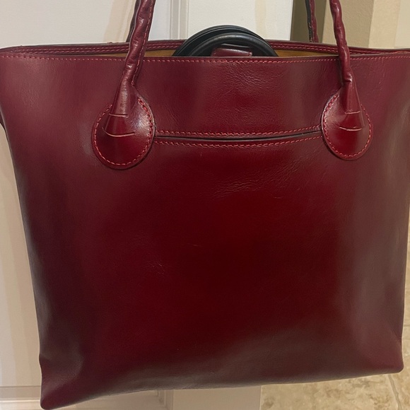 Patricia Nash burgundy leather bag - Picture 4 of 9